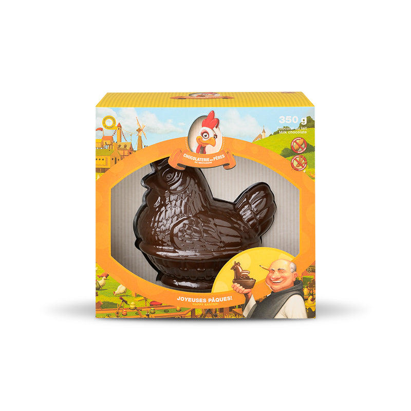 Poule dans un panier - chocolat au lait