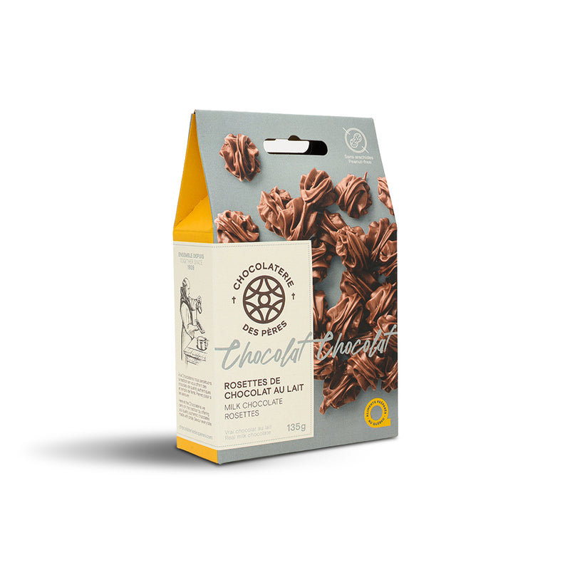 Rosettes de chocolat au lait