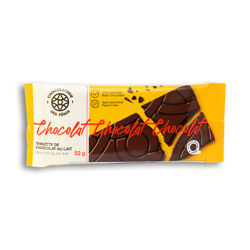 Tablette de chocolat au lait